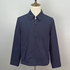 H&M　US M サイズ　ジップアップブルゾン　スイングトップ　ネイビー　エイチアンドエム　【0393】のサムネイル