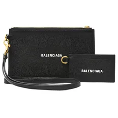 バレンシアガ バッグ レディース メンズ キャッシュポーチ カードケース ショルダー レザー ブラック BALENCIAGA 659783 未使用展示品のサムネイル
