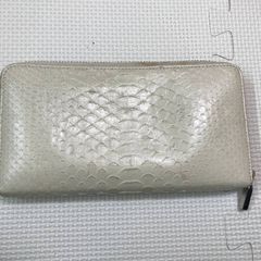 ポロサス様 クロコダイル柄 ラウンドファスナー長財布ヒマラヤ染め肚一