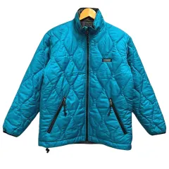 エーグル AIGLE ブルゾン ジャンパー ジップアップ リバーシブル ワンポイントロゴ 長袖 XS 青 ブルー グレーのサムネイル