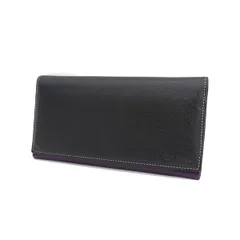 Paul Smith / ポールスミス ■二つ折り 長財布 レザー ブラック パープル 【財布/サイフ/ウォレット/wallet/コイン】 ブランド