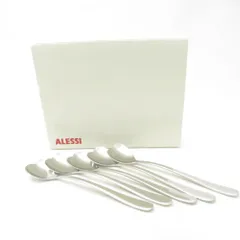 美品 ALESSI アレッシィ アイスクリームスプーン 5点 18/10ステンレス セット ハート型 ビッグラブ SU13746Q1 のサムネイル