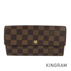 ルイ・ヴィトン LOUIS VUITTON ダミエ ポルトフォイユ サラ N61734 PVC 長財布 かぶせ蓋 kkd【中古】