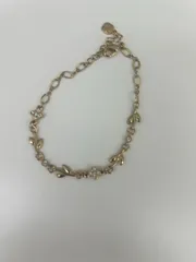E【中古】ブレスレット ファッションアクセサリー  お花 リーフデザイン レディース おしゃれ