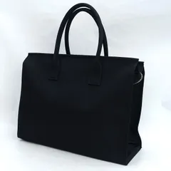 agnes b / アニエスベー ◆トートバッグ/ロゴ刺繍/ナイロン/ブラック 【バッグ/バック/BAG/鞄/カバン】 レディースファッション【中古】 