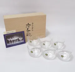 ＨＯＹＡ　/　ホヤ ◆【グラス】クリスタル　冷茶碗セット　6個組 すまい 雑貨 ギフト ギフト【未使用】 