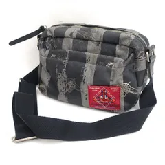 Vivienne Westwood / ヴィヴィアンウエストウッド ■ショルダーバッグ ORB  キャンバスプリント 黒 グレー エンジ 【バッグ/バック/BAG/鞄/カバン】 VW1【中古】 