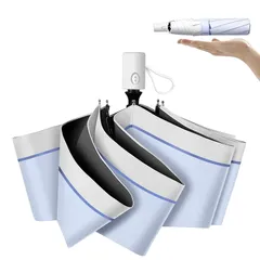 【新品】 日傘 軽量 遮光遮熱 紫外線遮断 UPF50+ 折りたたみ日傘 コンパクト UVカット 携帯便利 暑さ対策 熱中症対策 折り畳み傘 日焼け防止 晴雨兼用 ワンタッチ自動開閉 男女兼用 レディース メンズ (ライトパープル, 超軽量タイプ)