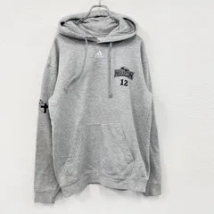 00s　adidas　アディダス　スウェットパーカー/フーディー　パフォーマンスロゴ　ヴィンテージ　灰色　グレー　Sサイズ　古着