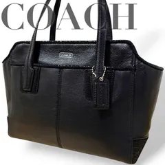 ☆★COACH　コーチ★トートバッグ　ハンドバッグ　チャーム　ロゴ　レディース　ブラック　レザー★♯2400