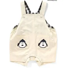 《新品》PEANUTS ベビー サロペット 60㎝ Seraph ベビー服 スヌーピー S240025