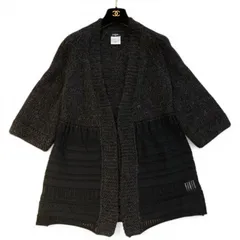 CHANEL シャネル　カーディガン レース切替 アルパカ86%　サイズ46　07A　P31413　ブラック　キングラム[68]のサムネイル