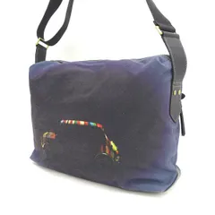 Paul Smith / ポールスミス ■２WAY　バッグ　キャンバス　ブラック　パープル　ショルダー 【バッグ/バック/BAG/鞄/カバン】 ブランド【中古】 