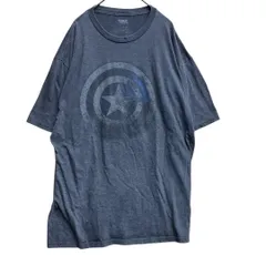 マーベル　メンズTシャツ　灰色　XL　キャプテン・アメリカ　アメコミ【3043】