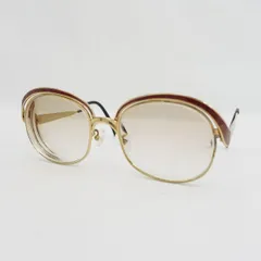 Christian Dior / クリスチャンディオール ■ヴィンテージ 度入りメガネ エンジゴールド オーストリア製 - 【サングラス/メガネ/眼鏡】 ブランド【中古】 