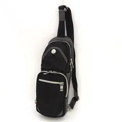 Orobianco / オロビアンコ ■ボディバッグ　ショルダー　ナイロン　ブラック 【バッグ/バック/BAG/鞄/カバン】 ブランド【中古】 