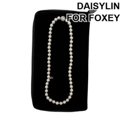 デイジーリンフォクシー DAISYLIN FOR FOXEY ネックレス アクセサリーポーチ フェイクパール アクセサリー 白 黒 レディース 6V424