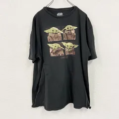 STAR WARS　スターウォーズ　半袖SFプリントTシャツ　グローグー　黒　ブラック　2XLサイズ　古着
