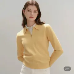 ルッケスト メロニー ハーフジップアップ イェロー S 新品