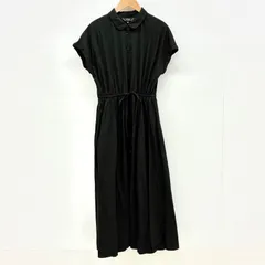 【トゥービーバイ アニエスベー To b. by agnes b.】ROBE ロングシャツワンピース 38 ブラック　羽織にも！のサムネイル