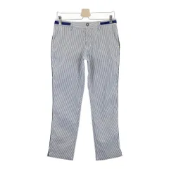 サイズ：M ADIDAS GOLF アディダスゴルフ N67850 ロングパンツ シアサッカー ストライプ柄 グレー系 [240101657302] ゴルフウェア レディース ストスト