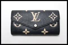 ■LOUIS VUITTON モノグラムアンプラント ポルトフォイユサラ バイカラー レザー 2つ折り長財布 ルイヴィトン ■0402yzB2448-O