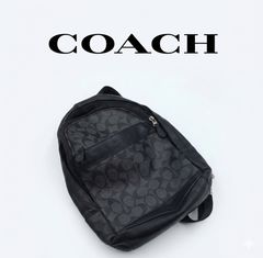 美品 COACH コーチ ブラック ミニリュック シグネチャー F58315 - メルカリ