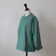 ASEEDONCLOUD | Handwerker HW long sleeve T-shirt (teal green/off white) size S | Tシャツ アシードンクラウド