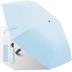【新品】 日傘UVカット100遮光遮熱 200g超軽量【最涼の日傘・UV0・JIS認証】折り畳み傘 日焼け止め 肌を守る 暑さ対策 ワンタッチ自動開閉 折りたたみ傘 耐風頑丈 携帯便利 超撥水 兼用雨傘おりたたみ傘 レディース/メンズ/子供/大人兼用 収納ポー