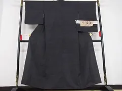 平和屋着物▽結城ちぢみ　単衣　横段花文　正絹　逸品　AABF2543jh 平和屋着物▽結城ちぢみ 単衣 花菱繋ぎ 正絹 逸品 AABG7648ck 【公式通販】