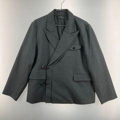 CLEL プライムTR ダブルラペルテーラードジャケット チャコールグ