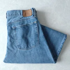 ■古着 POLO RALPH LAUREN ポロラルフローレン HAMPTON RELAXED STRAIGHT ジーンズ デニムパンツ W35L30【L5964】