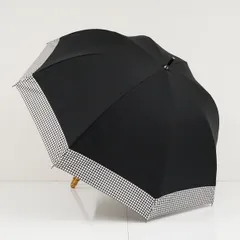 【USED品】完全遮光 晴雨日傘 芦屋ロサブラン ベージュ ブラック 竹手元 ロサブラン 日傘 完全遮光 長傘 uv 晴雨兼用 遮熱 軽量 涼しい