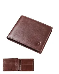 二つ折り財布 本革 コンパクト 大容量 小銭入れ 茶