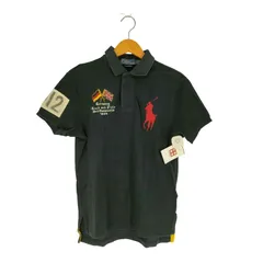 ポロバイラルフローレン Polo by RALPH LAUREN 90S CUSTOM FIT ビッグポニー刺繍 ナンバリング 鹿の子ポロシャツ メンズ import：M 