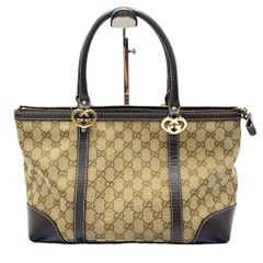 グッチ GUCCI トートバッグ ハンド GGキャンバス レザー 272399 - メルカリ