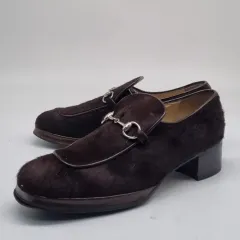 正規品 グッチ カーフレザー レディースローファー 235 ヒール4