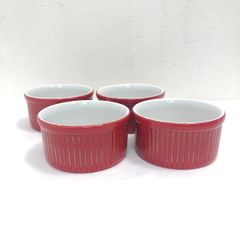 ル・クルーゼ ラムカン 4個セット チェリーレッド - メルカリ