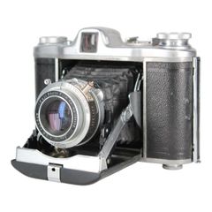 小西六 Konica Pearl Ⅲ 蛇腹カメラ 専用ケース・フード付き 現状品