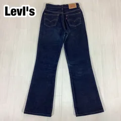 【y2k】LevI's W517-02 リーバイス ハイライズ ブーツカット デニムパンツ フレアデニム W28 L32 インディゴ ブルー 紙パッチ 総丈102cm ウエスト62cm 股上29cm 股下73cm ワタリ26.5cm 裾幅23cm【古着)