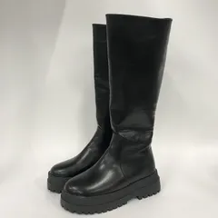 【 美品 】 moment+ モーメントプラス 厚底 ロング ブーツ ブラック 38サイズ □□