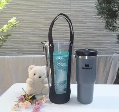 クリアトートバッグ　２８㎝　バンピー　　スターバックス　STANLEY　ハイドロフラスク