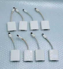 Apple　A1307　mini DisplayPort → VGA 変換アダプタ　8個セット 白のサムネイル