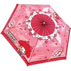 [신품] 제이즈 플래닝 sanrio 일본 무늬 접는 우산 마이 멜로디 로망 53cm