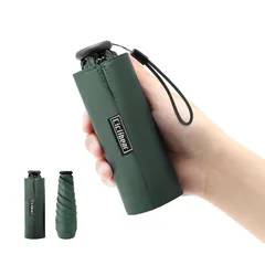 【新品】 折りたたみ傘 日傘 140g超軽量 【UVカット・晴雨兼用・遮光遮熱 】日焼け防止 熱中症対策 紫外線遮断 小型 コンパクト携帯便利 撥水加工 梅雨対策 メンズ レディース ユニセックス (アーミーグリーン)