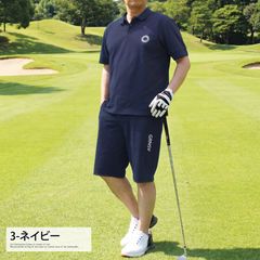 新品 Golfickers ゴルフィッカーズ セットアップ ネイビー M UV - メルカリ