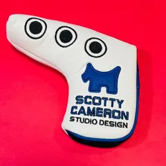 スコッティキャメロン　新作パターカバー　ホワイト❎ブルーDOG 検索スコッチキャメロンパターカバー