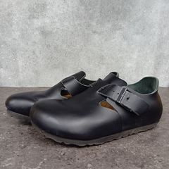 美品】ビルケンシュトック ロンドン ブラック 37 24cm レザー サンダル