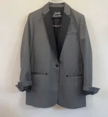 LUCKY CHOUETTE 36 ウールジャケット ブレーザー スーツ シングルジャケット:) ウール100% ゲストルック オフィスルック