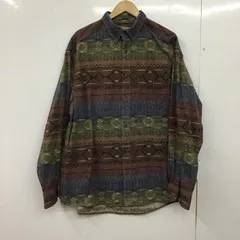 USED 古着 シャツ、ブラウス 長袖 長袖シャツ プリントシャツ カラーシャツ ボタンダウンシャツ